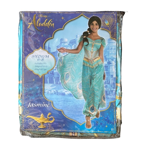 Official Registered DISNEY JASMINE Adult HALLOWEEN Costume Party Genie Aladdin - Picture 2 of 7